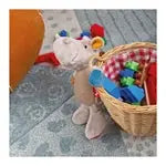 Nilpferd Patchwork Sweety Yellow 26cm