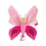 Schnuffeltuch Schmetterling pink Kinderbunt 27cm