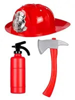 Kinderkostüm Set Feuerwehrmann, 104-122cm