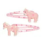 Haarspange Cira, Pferd rosa