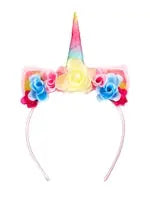 Haarreif Einhorn, buntes Horn
