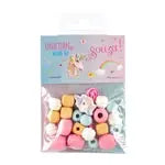 Geschenkset DIY Holzperlen Einhorn