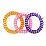Haargummi Spirales Beatricia orange-rosa-lila