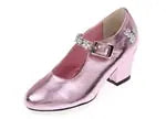 Tanzschuh mit Absatz Madeleine, rosa metallic, Gr. 25