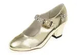 Tanzschuh mit Absatz Sabine, gold, Gr. 27
