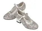 Tanzschuh mit Absatz Marguerita, silber, Gr. 31