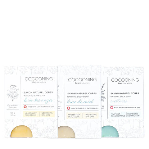 Cocooning Biocosmetics - Triopack Jabón Corporal - Última Felicidad en el Baño 🛁💆‍♀️💚