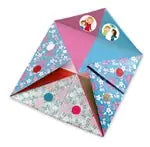 Origami Himmel und Hölle pink