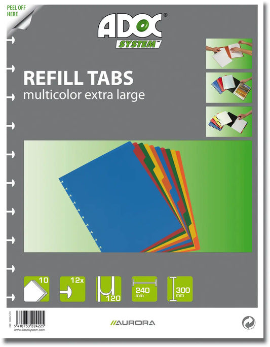 ADOC Register PP A4+ 1899.100 multicolor 10-teilig