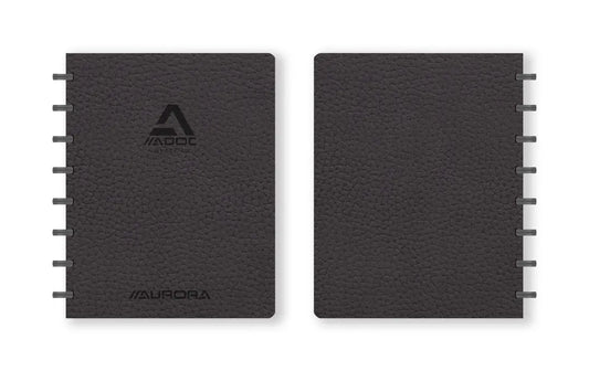 ADOC Ringbuch BUSINESS A5 3055.3 schwarz, kariert 144 Seiten