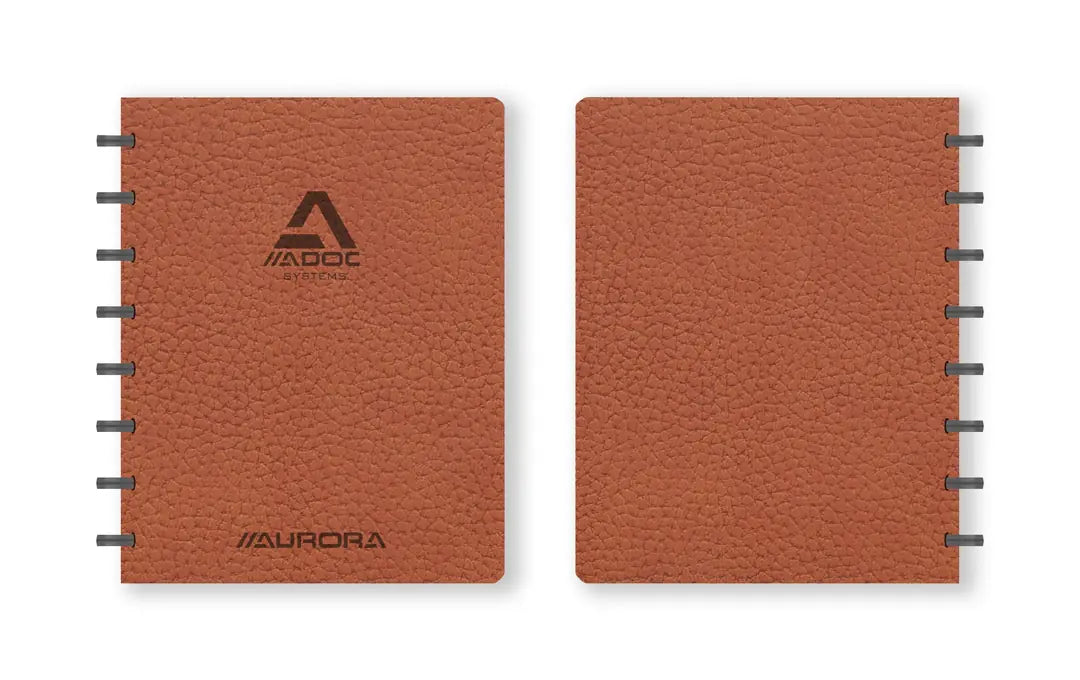 ADOC Ringbuch BUSINESS A5 3055.301 braun, kariert 144 Seiten