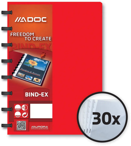 ADOC Sichtbuch Standard A5 5835.600 rot 30 Taschen