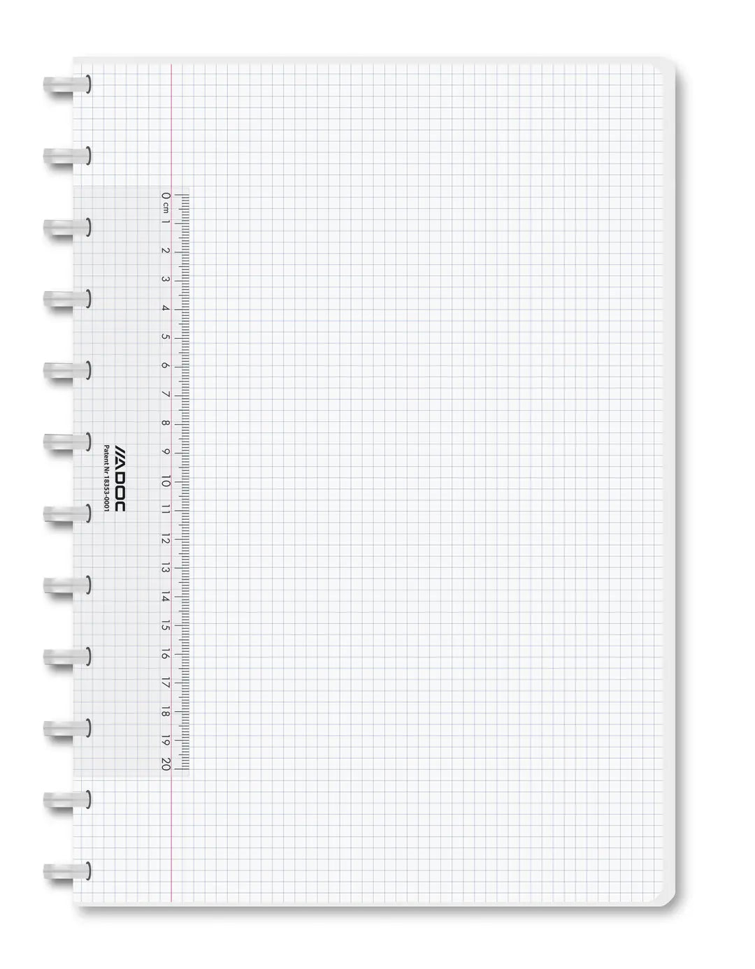 ADOC Notizheft A4 6044.101 kariert transparent