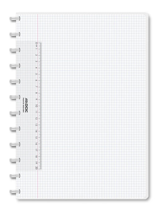 ADOC Notizheft A4 6044.101 kariert transparent