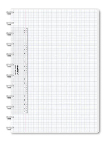 ADOC Notizheft A4 6044.101 kariert transparent