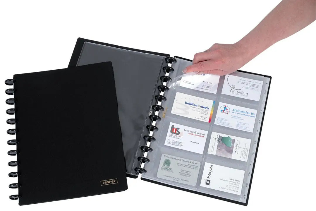ADOC Sichtbuch Bind-Ex A4 9287.012 schwarz, 800my 12 Taschen