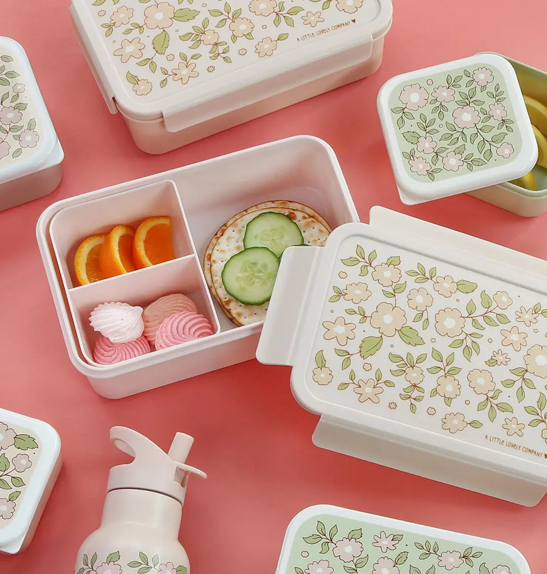 ALLC Lunch Box 22x7x14.5cm BBBLPI68 Blossoms-pink
