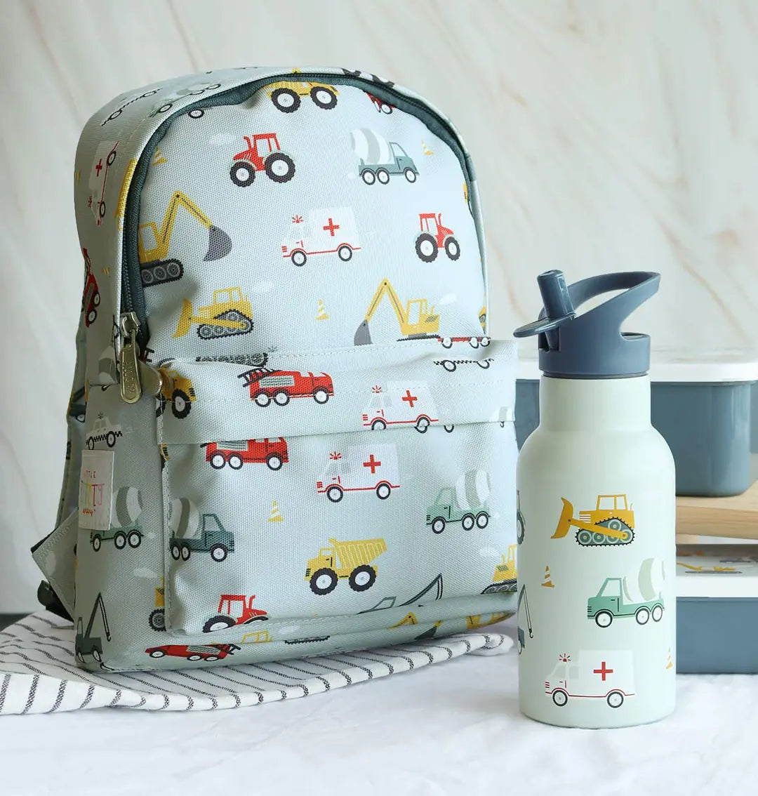 ALLC Kleiner Rucksack Fahrzeuge BPVEBU69 23.5x30x10cm