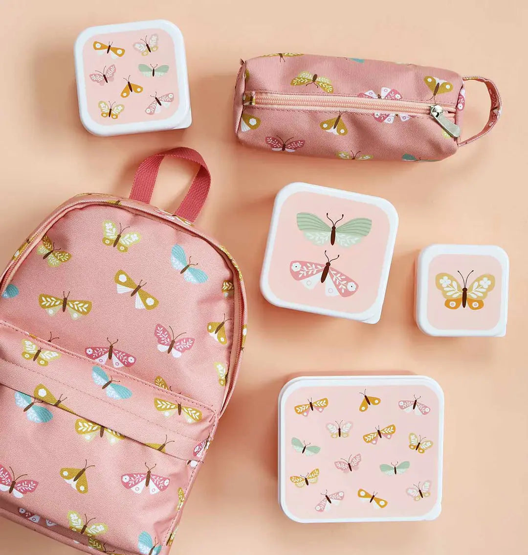 ALLC Lunch & snack box set SBSEBU42 Butterflies