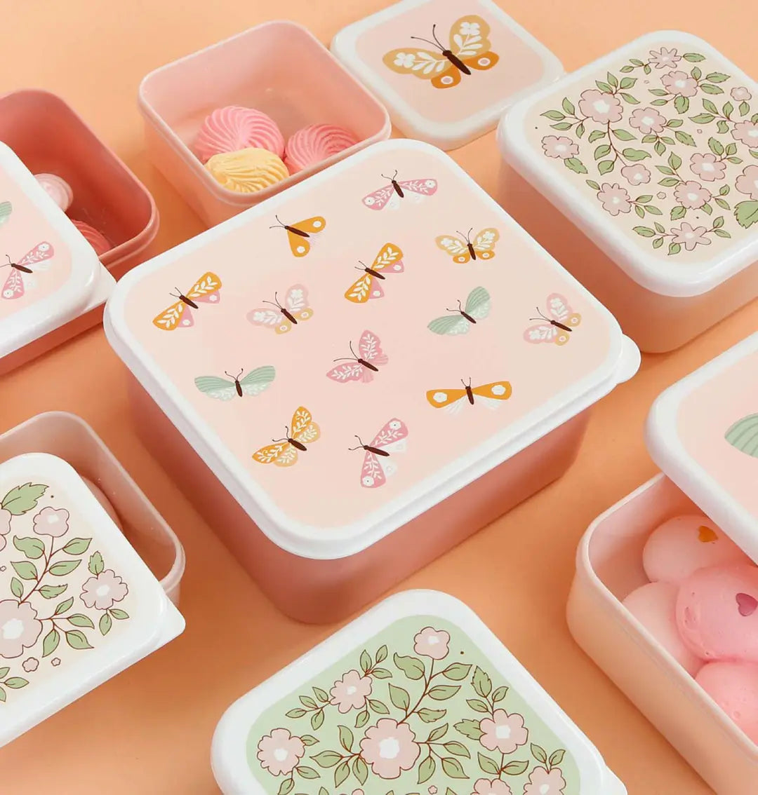 ALLC Lunch & snack box set SBSEBU42 Butterflies