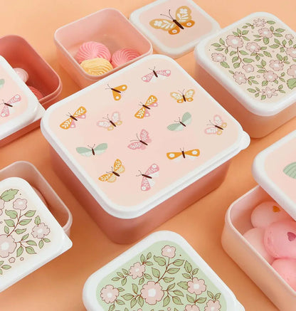 ALLC Lunch & snack box set SBSEBU42 Butterflies