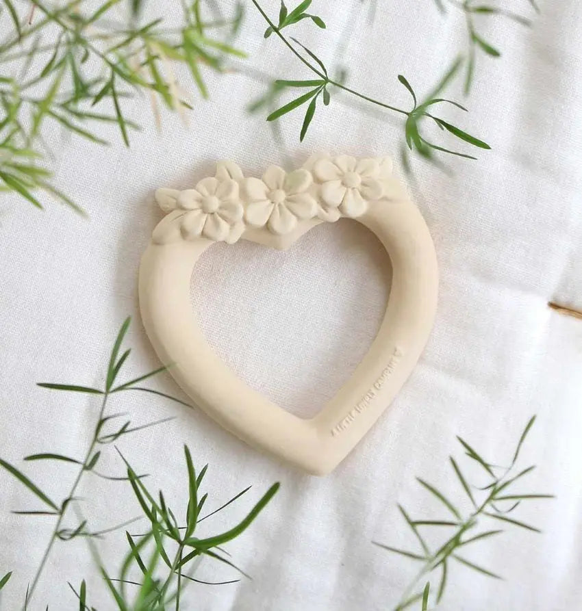 ALLC Beissring 9x10x2cm TRSHWH17 Heart creme