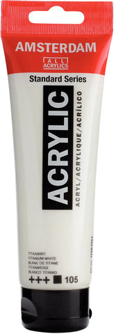 AMSTERDAM Acrylfarbe 120ml 17091052 titanweiss 105