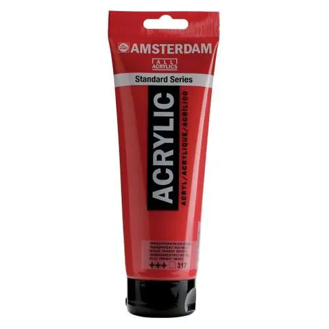 AMSTERDAM Acrylfarbe 250ml 17123170 transp.rot m. 317