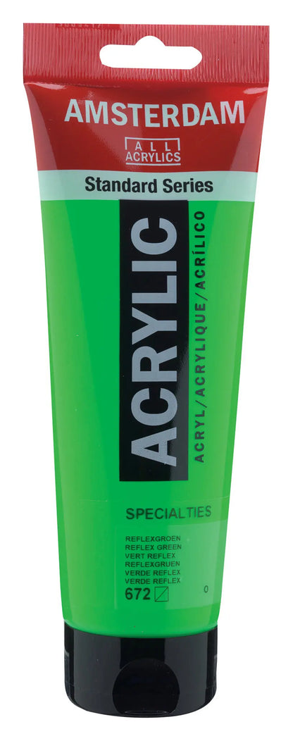 AMSTERDAM Acrylfarbe 250ml 17126720 reflexgrün 672