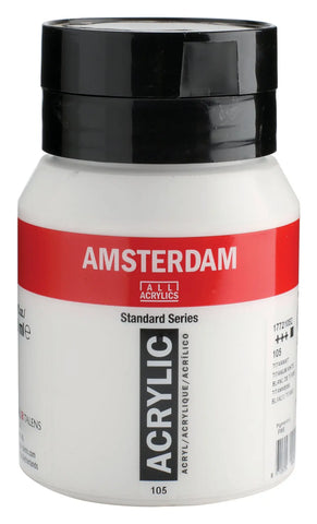 AMSTERDAM Acrylfarbe 500ml 17721052 Titanweiss 105