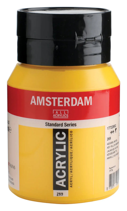 AMSTERDAM Acrylfarbe 500ml 17722692 azogelb mittel 269