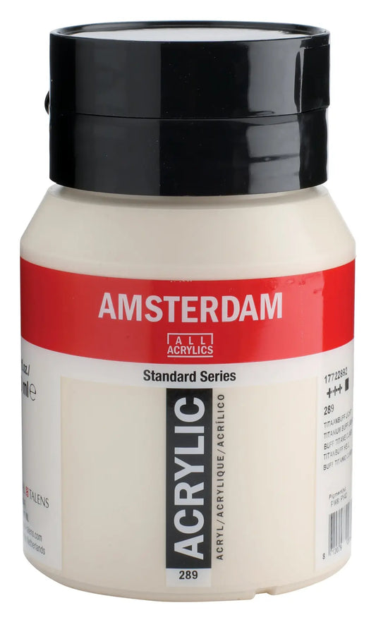AMSTERDAM Acrylfarbe 500ml 17722892 titanbuff hell 289