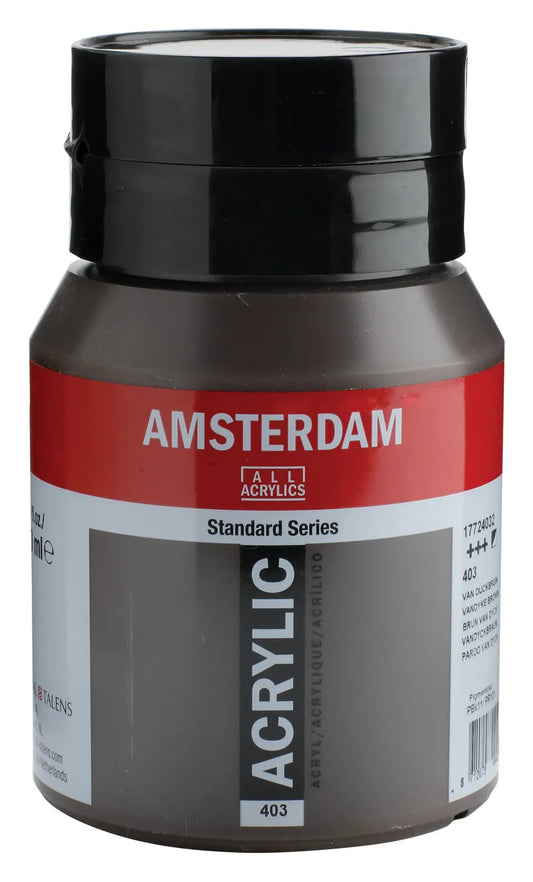 AMSTERDAM Acrylfarbe 500ml 17724032 Vandyckbraun 403