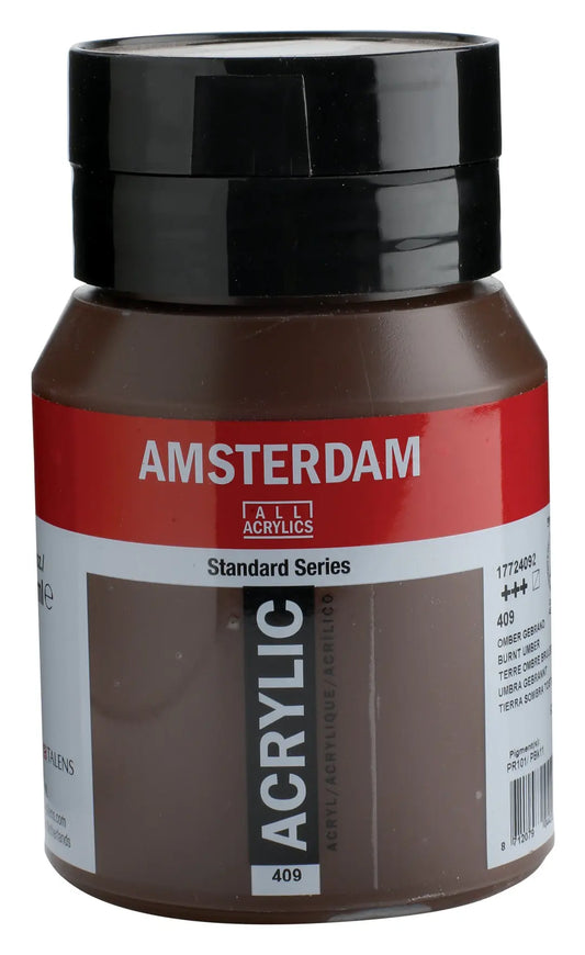 AMSTERDAM Acrylfarbe 500ml 17724092 Umbra gebrannt 409