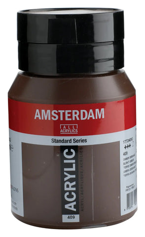 AMSTERDAM Acrylfarbe 500ml 17724092 Umbra gebrannt 409
