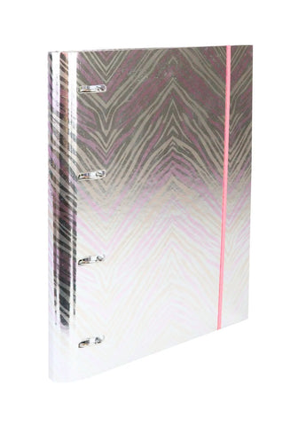 ANCOR Ringbuch Pink Zebra 112771 pink 4 Ring A4, Divid./Refill