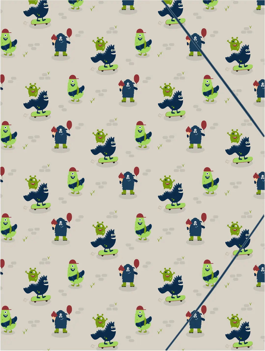 ANCOR Gummibandmappe A4 116410 B'LOG PLAY ME, Monsters