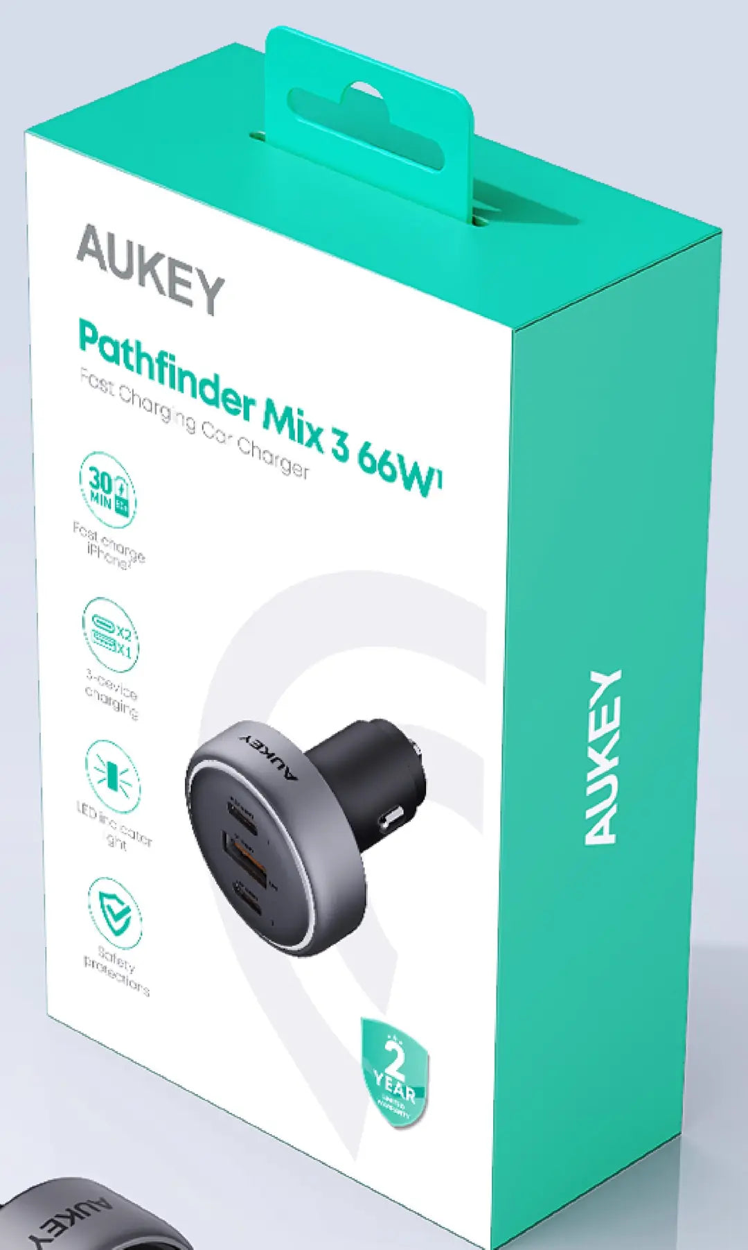 AUKEY Pathfinder PD Car Char. 66W CC-P1 3-Port,USB-A&C