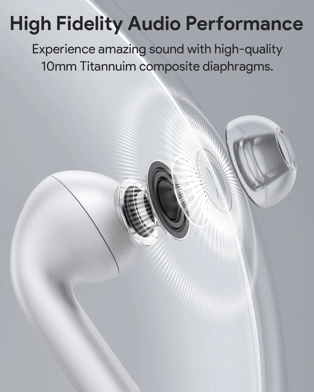 AUKEY Beyond ANC Pro EP-B1 SL Compact TWS, Silver