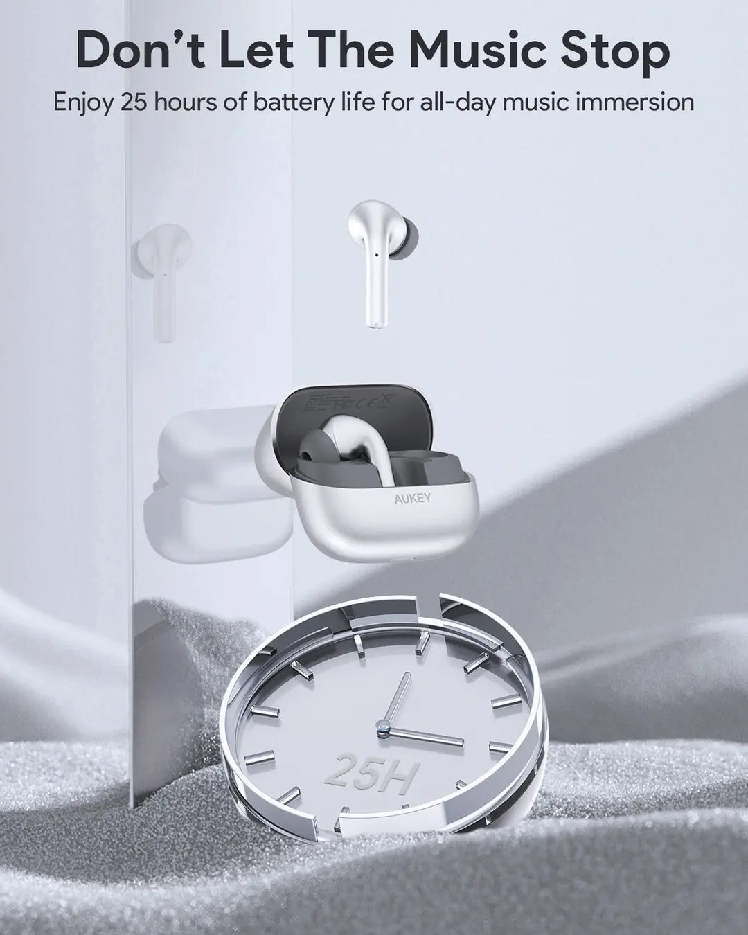 AUKEY Beyond ANC Pro EP-B1 SL Compact TWS, Silver
