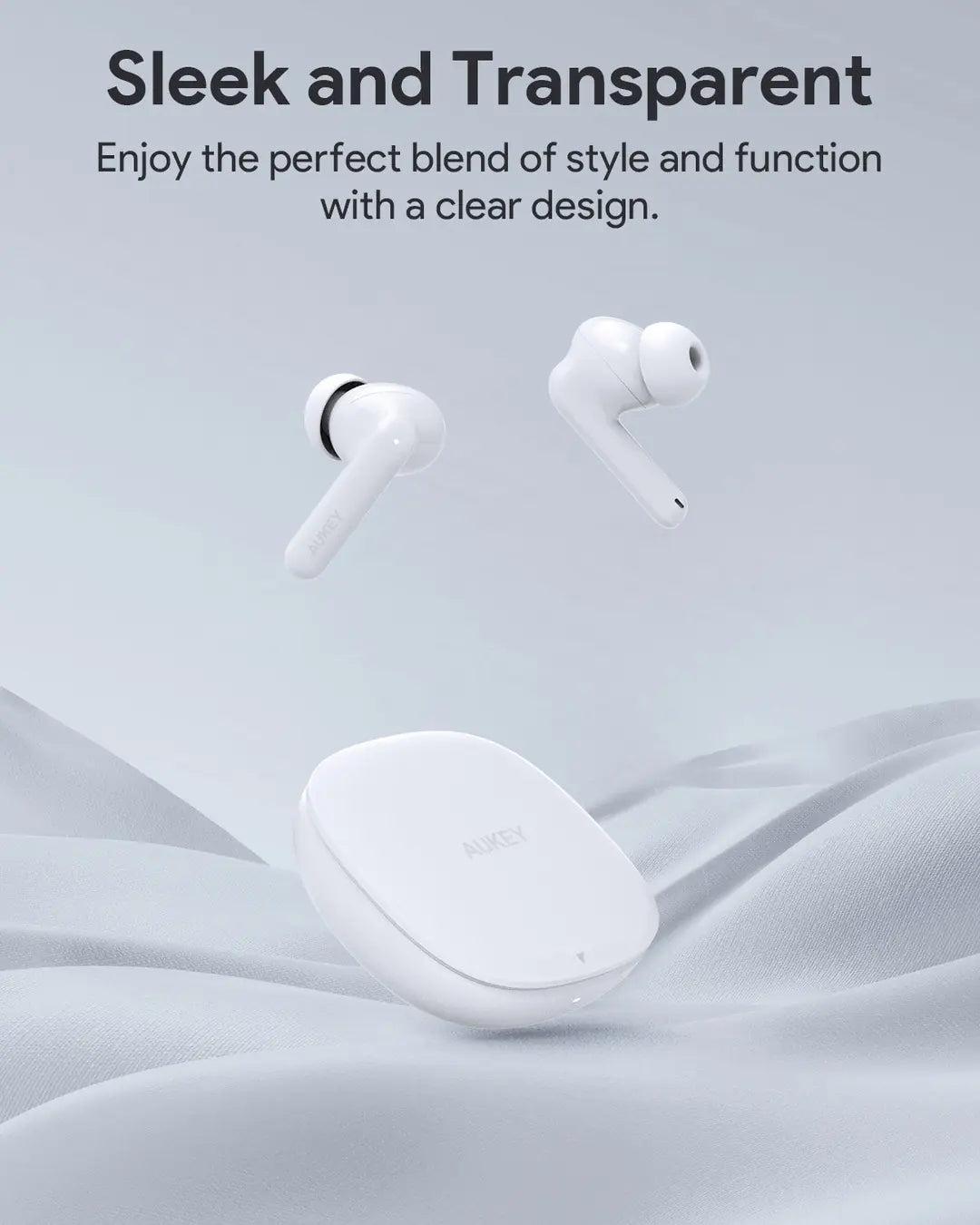 AUKEY Move Portable Earbuds EP-B2 WH TWS, Hybrid ANC White