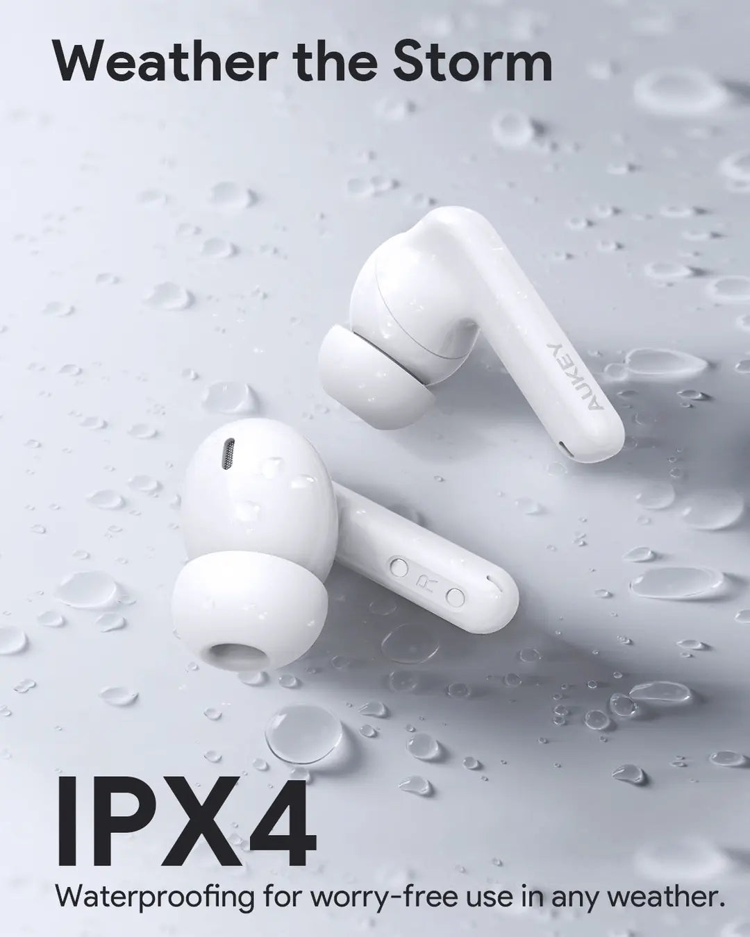 AUKEY Move Portable Earbuds EP-B2 WH TWS, Hybrid ANC White