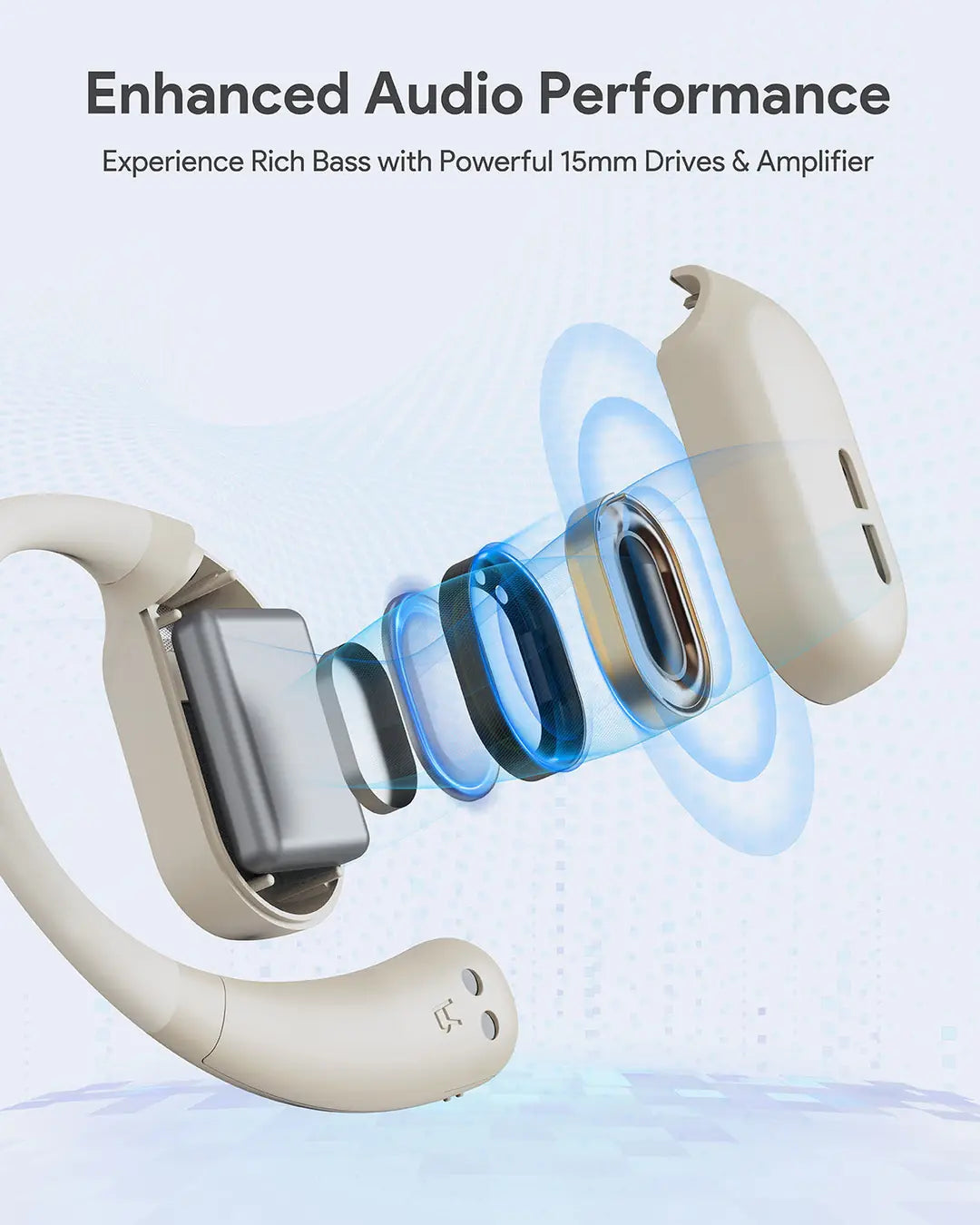AUKEY Sports Fit Open-Ear TWS EP-S1 WH White