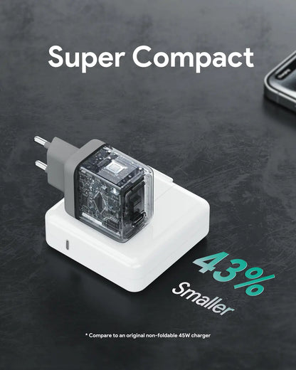 AUKEY Comet 45W GaN PD PA-C2 1-Port, Wall Charger Grey