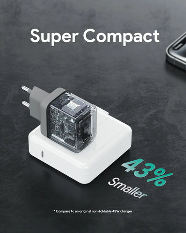AUKEY Comet 45W GaN PD PA-C2 1-Port, Wall Charger Grey