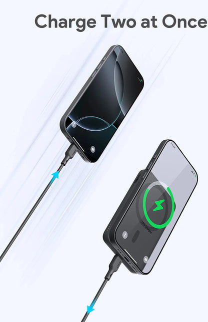 AUKEY MagFusion 5000mAh PB-MS03 GR Powerbank Wireless Grey