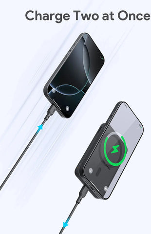 AUKEY MagFusion 5000mAh PB-MS03 GR Powerbank Wireless Grey