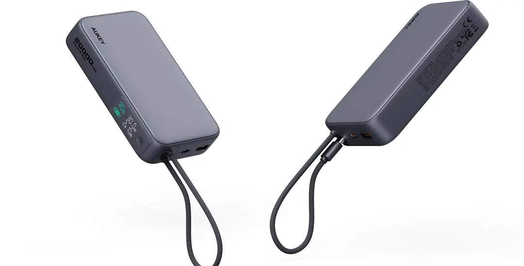 AUKEY Spark Sling 20000mAh PB PB-Y48 100W PD Bild-in-USB-C Cal.Gr