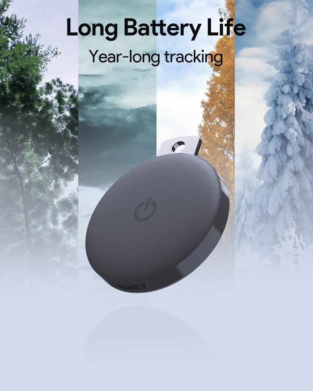 AUKEY TrackMate 1 Smart Tracker Tag TM-10 Dark FR Dark Grey