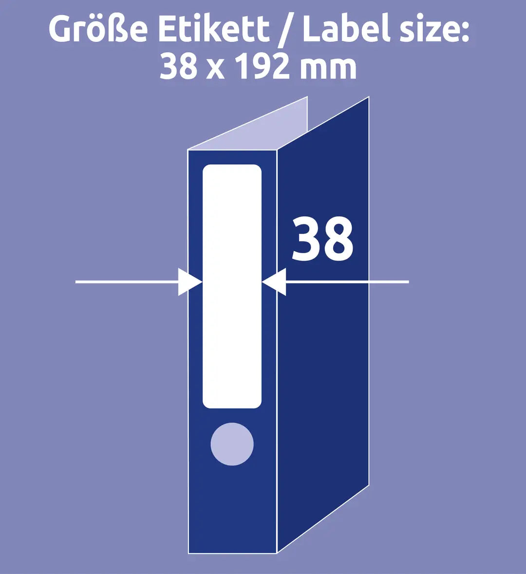 AVERY ZWECKFORM Ordner-Etiketten 192x38mm L4760-100 weiss 700 Stück/100 Blatt